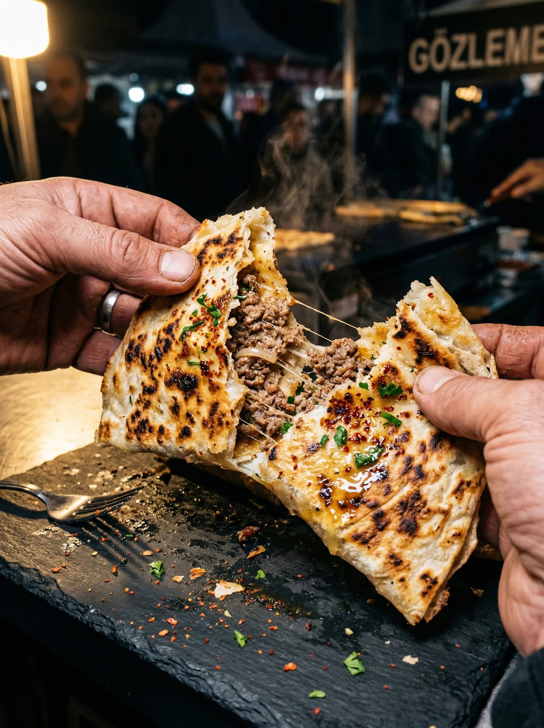Turkish Minced Meat Flatbread recipe